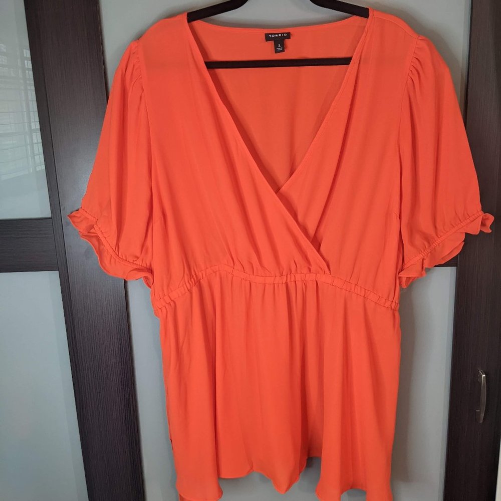 Torrid Orange Blouse